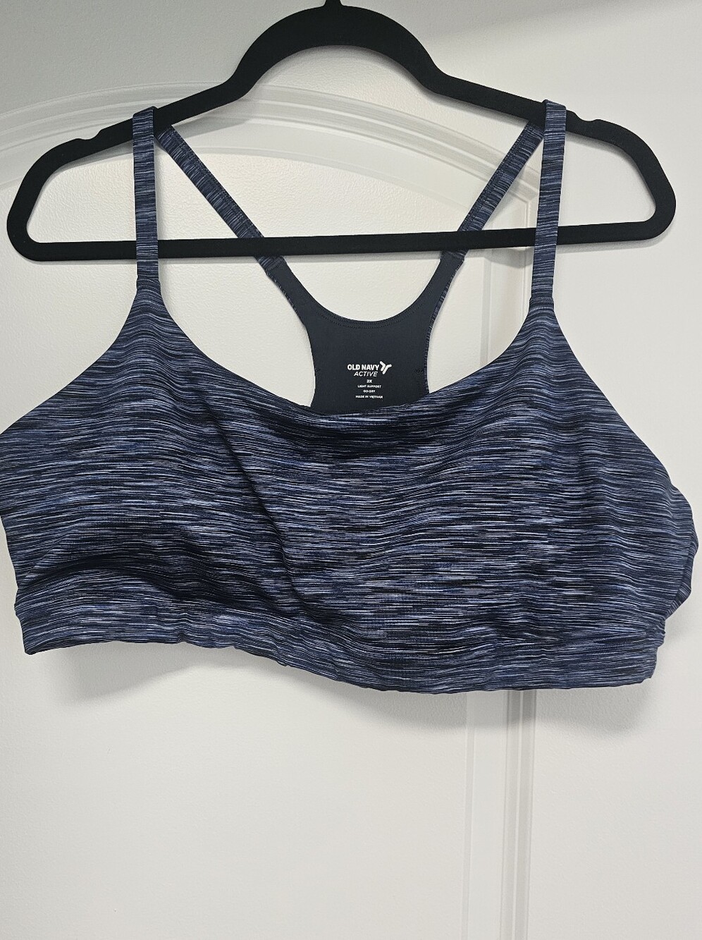 Old Navy Active Navy Space-Dye Strappy Sports Bralette 2X